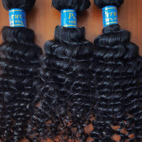 3 Bundle Deal- Peruvian Deep Wave Hair